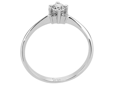 Total 0.31 carat diamond solitaire ring