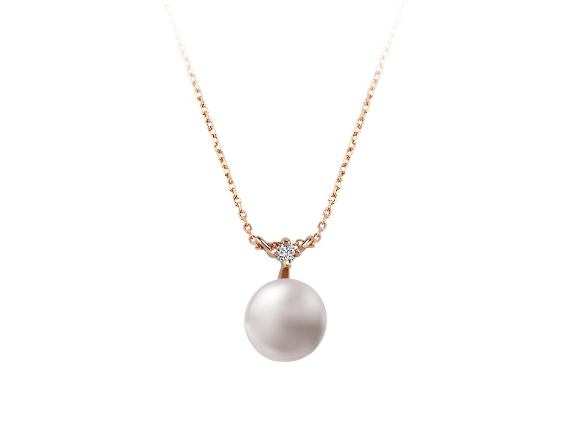 Fairytale diamond pearl necklace