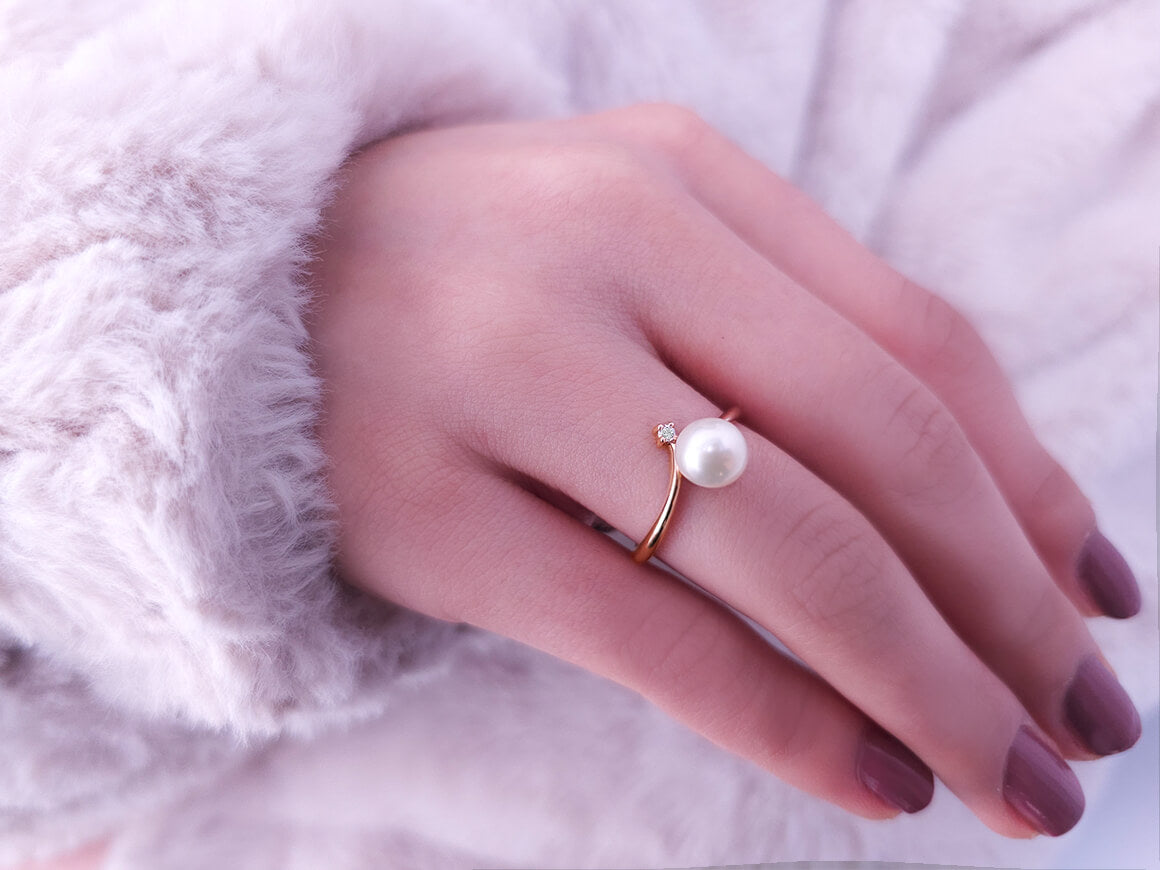 Fairytale Diamond Pearl Ring