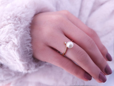 Fairytale Diamond Pearl Ring