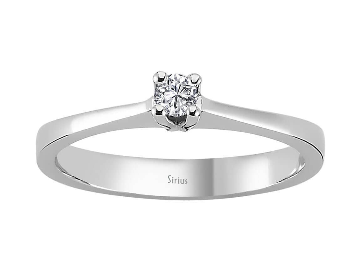 G Color 0.09 Carat Diamond Solitaire Ring