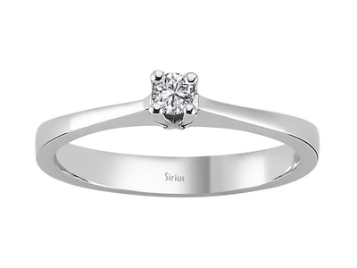 G Color 0.09 Carat Diamond Solitaire Ring