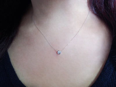 0.20 carat diamond solitaire necklace