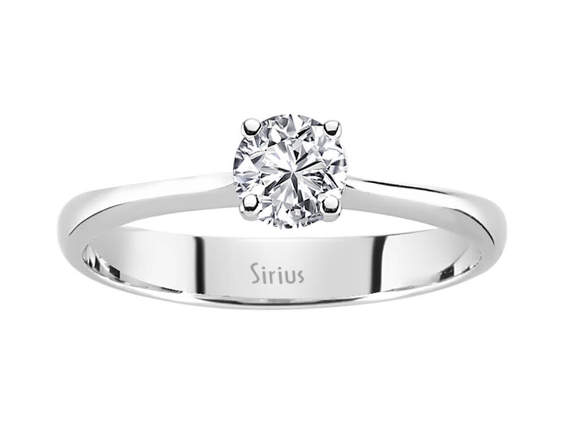 0,36 Karat Diamant Solitär Ring - handgefertigter Diamantschmuck aus Feingold | Sirius Diamant