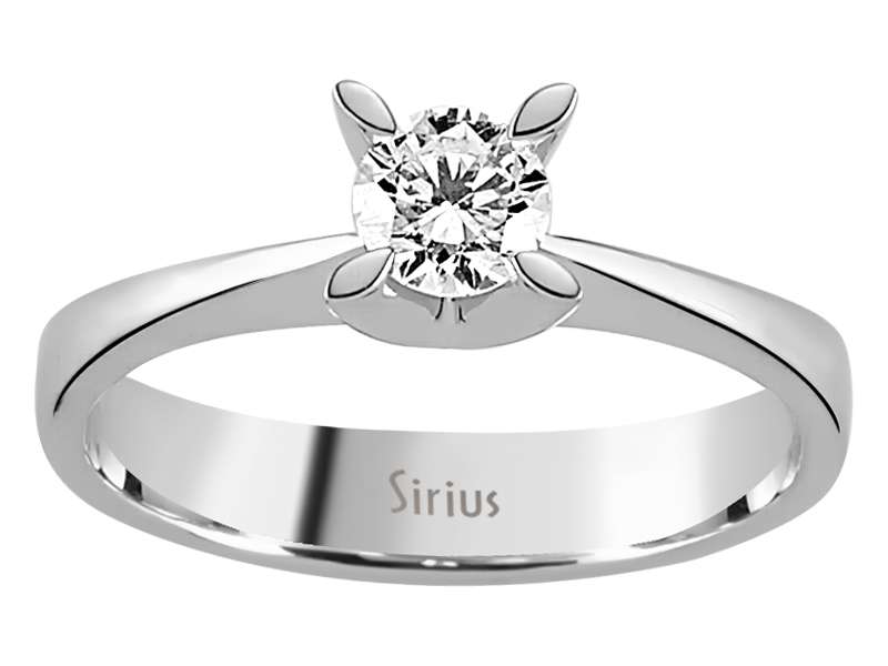 0,40 Karat Diamant Solitär Ring - handgefertigter Diamantschmuck aus Feingold | Sirius Diamant
