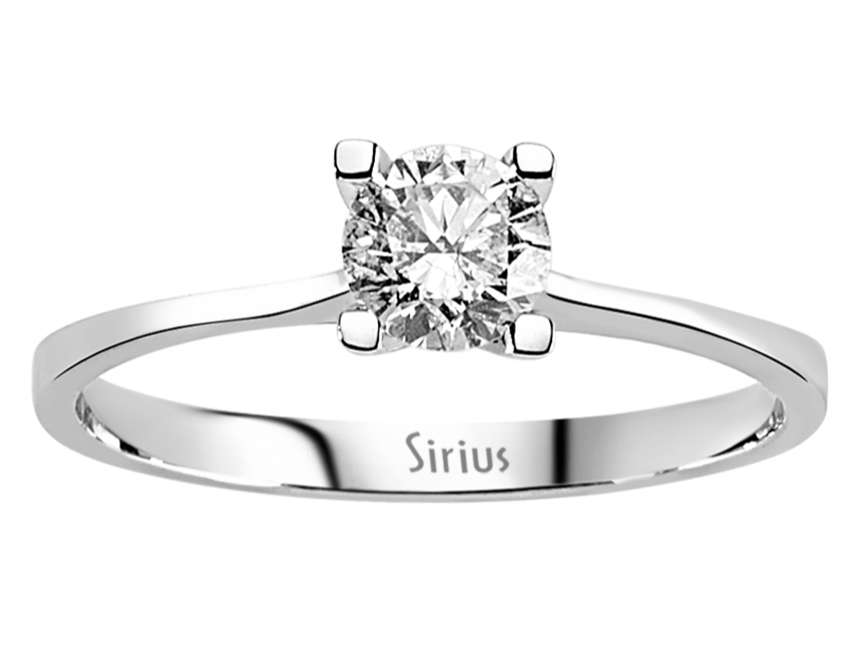 0,49 Carat Diamant Solitär Ring - handgefertigter Diamantschmuck aus Feingold | Sirius Diamant