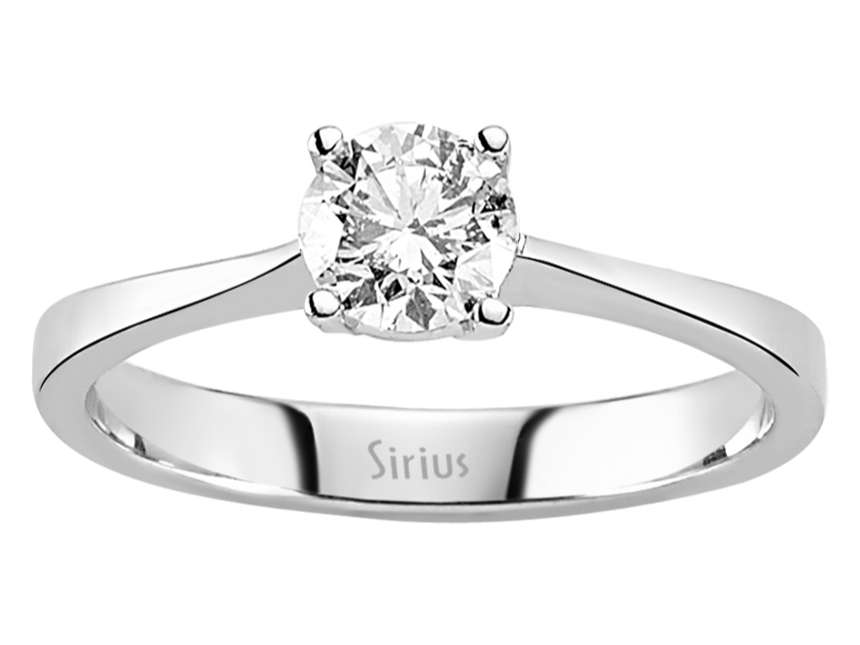 0,62 Karat Diamant Solitär Ring - handgefertigter Diamantschmuck aus Feingold | Sirius Diamant