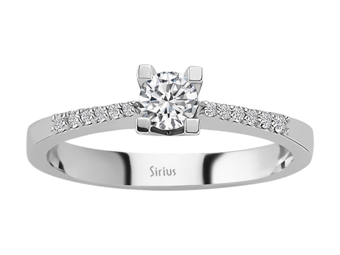 0.37 total carat diamond solitaire ring