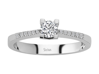 0.37 total carat diamond solitaire ring