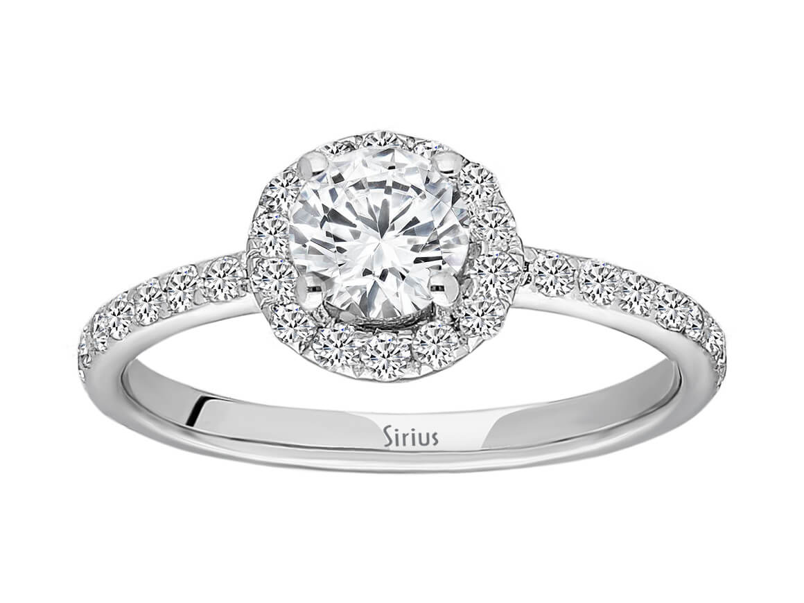 Insgesamt 1,06 Carat Diamant Solitär Ring - handgefertigter Diamantschmuck aus Feingold | Sirius Diamant