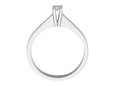 G Color 0.09 Carat Diamond Solitaire Ring