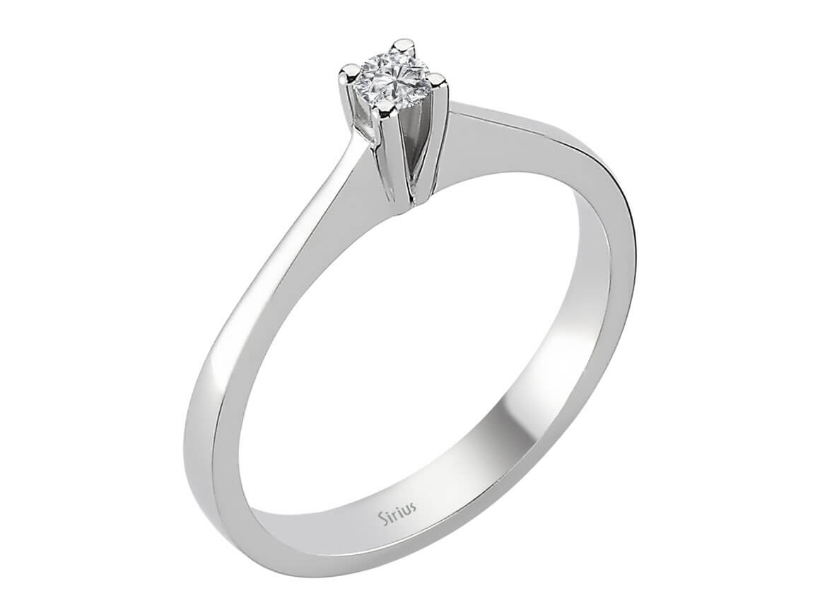 G Color 0.09 Carat Diamond Solitaire Ring