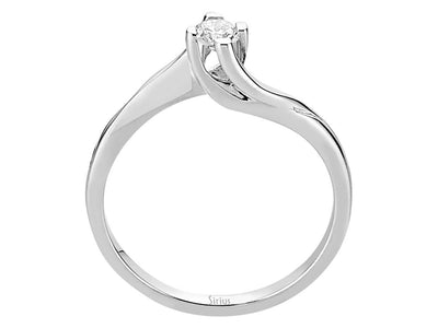 G color 0.11 carat diamond solitaire ring