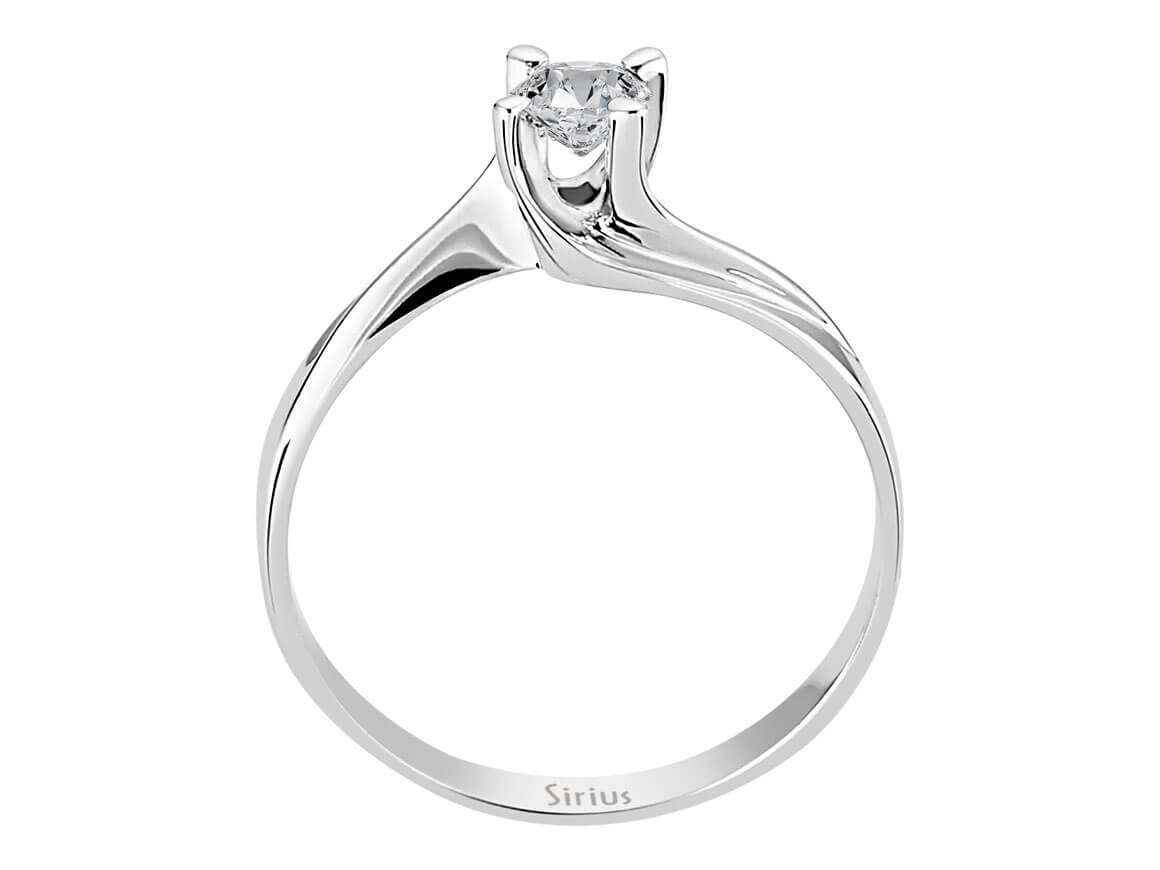 0,24 Karat Diamant Solitär Ring - handgefertigter Diamantschmuck aus Feingold | Sirius Diamant