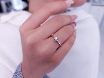 G Color 0.24 Carat Diamond Solitaire Ring
