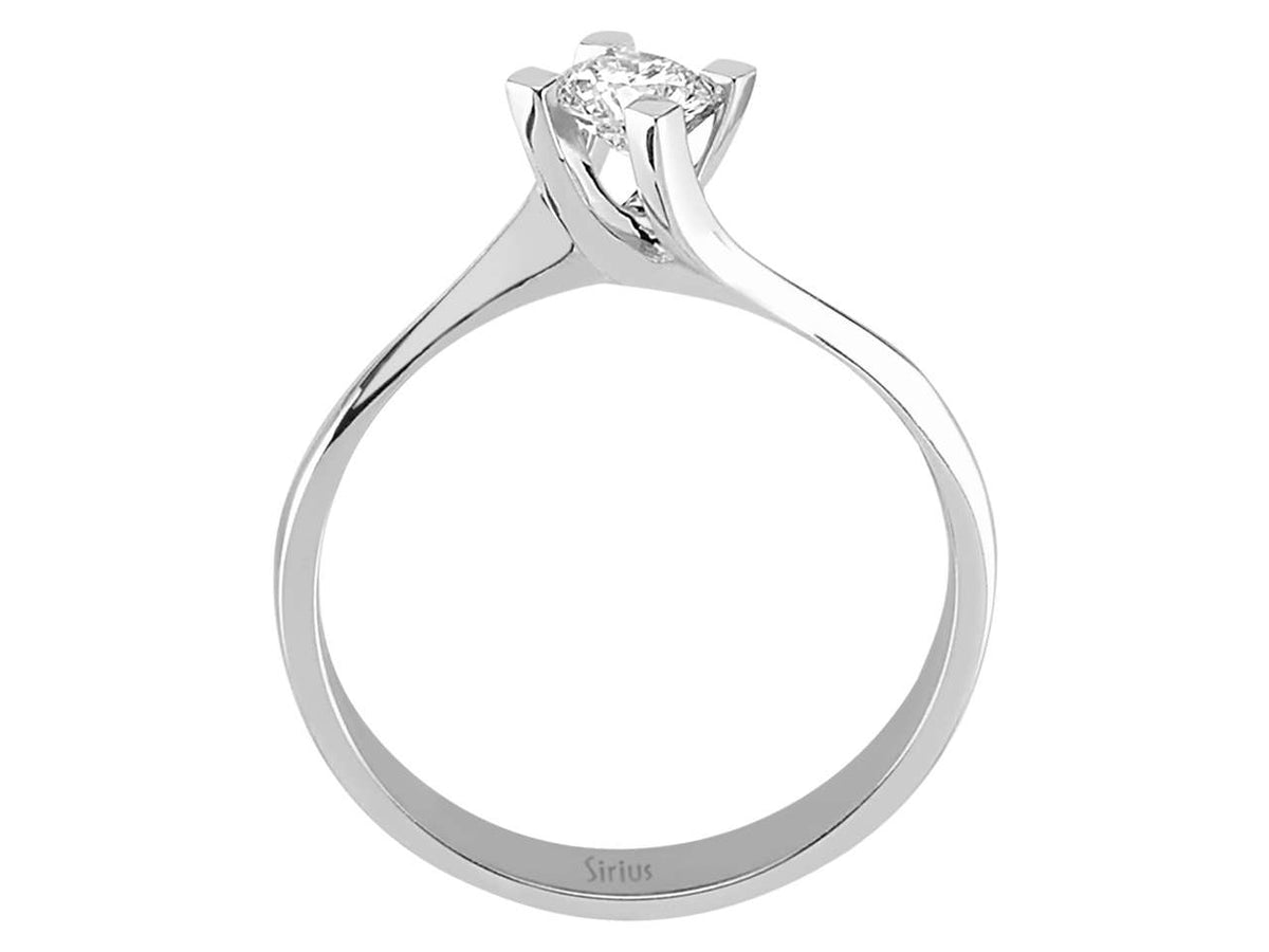 0,29 Karat Diamant Solitär Ring - handgefertigter Diamantschmuck aus Feingold | Sirius Diamant