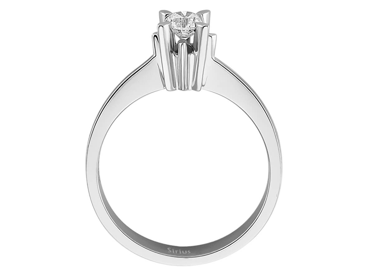0,31 Karat Diamant Solitär Ring - handgefertigter Diamantschmuck aus Feingold | Sirius Diamant