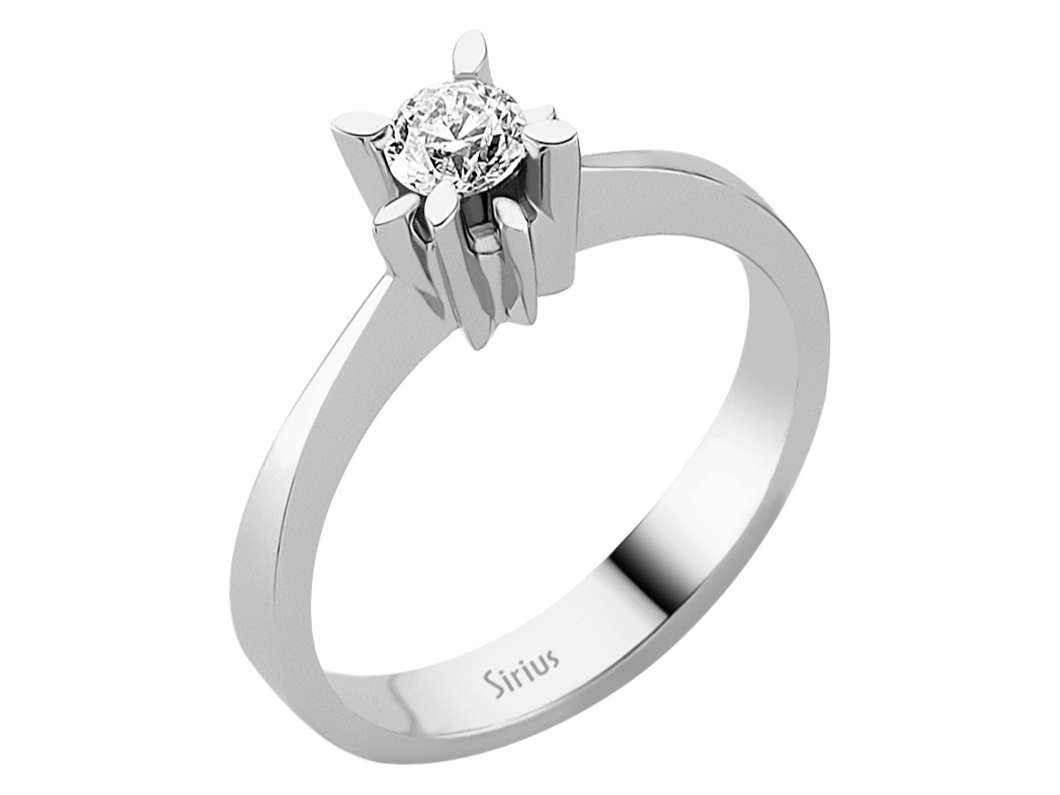 0,31 Karat Diamant Solitär Ring - handgefertigter Diamantschmuck aus Feingold | Sirius Diamant