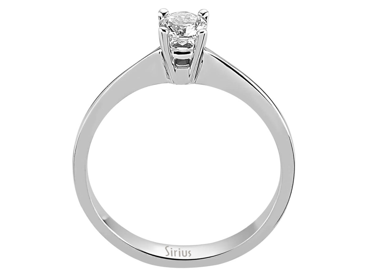 0,32 Karat Diamant Solitär Ring - handgefertigter Diamantschmuck aus Feingold | Sirius Diamant
