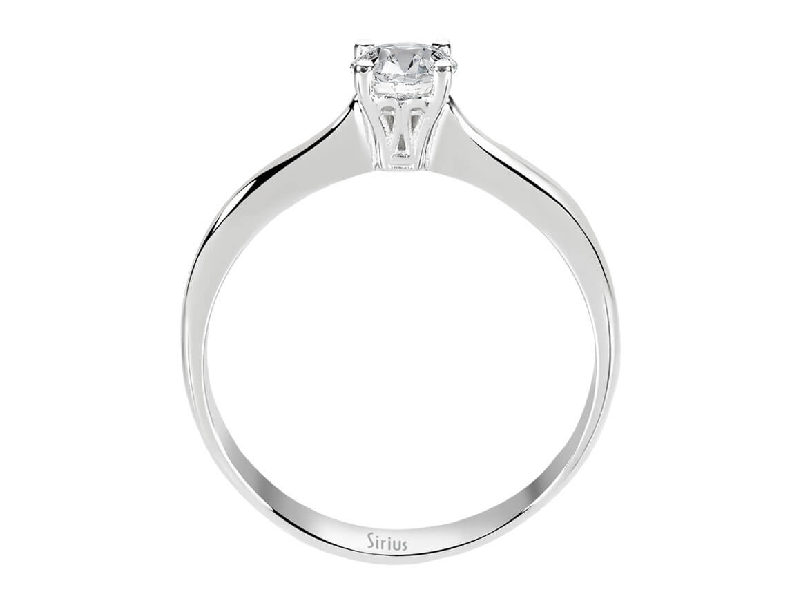 0,36 Karat Diamant Solitär Ring - handgefertigter Diamantschmuck aus Feingold | Sirius Diamant