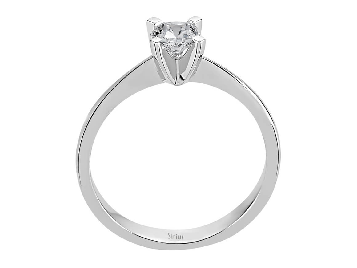 0,37 Karat Diamant Solitär Ring - handgefertigter Diamantschmuck aus Feingold | Sirius Diamant