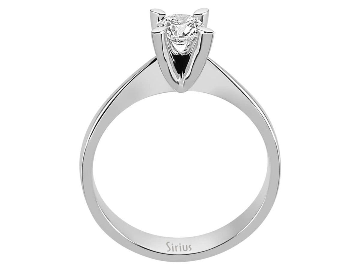 0,40 Karat Diamant Solitär Ring - handgefertigter Diamantschmuck aus Feingold | Sirius Diamant