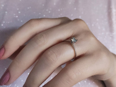 0.40 carat diamond solitaire ring