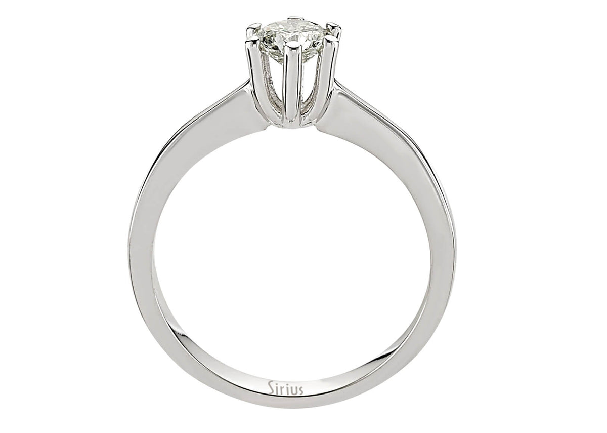 G Farbe 0,50 Karat Diamant-Solitärring - handgefertigter Diamantschmuck aus Feingold | Sirius Diamant