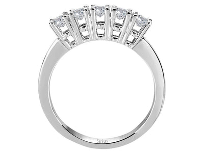 0.58 carat diamond 5 diamond alliance in 585 14 K white gold