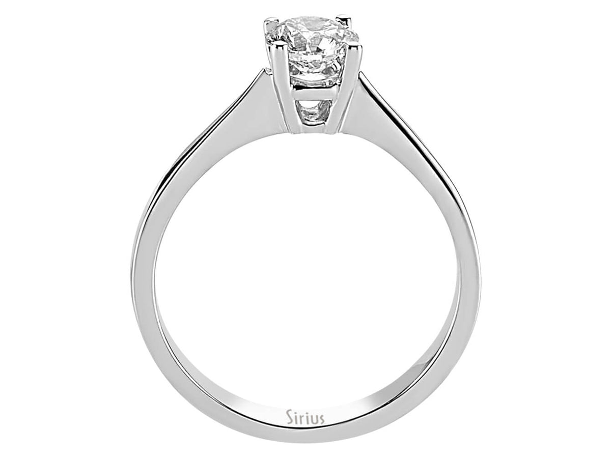 0,62 Karat Diamant Solitär Ring - handgefertigter Diamantschmuck aus Feingold | Sirius Diamant