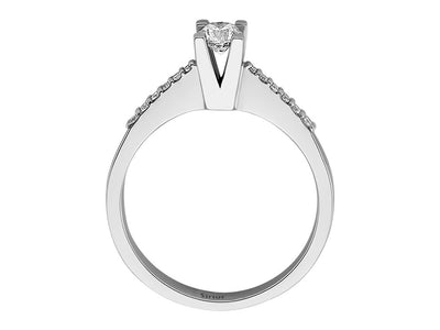0.37 total carat diamond solitaire ring