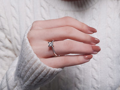 0.53 total carat diamond solitaire ring