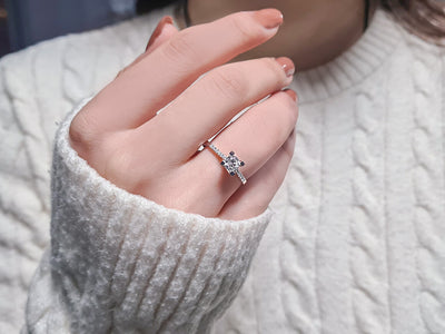 0.53 total carat diamond solitaire ring