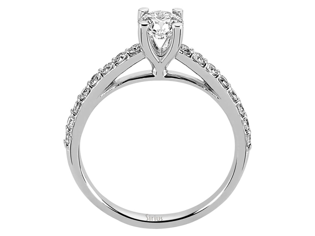 Insgesamt 0,75 Karat Diamant Solitär Ring – handgefertigter Diamantschmuck aus Feingold | Sirius Diamant
