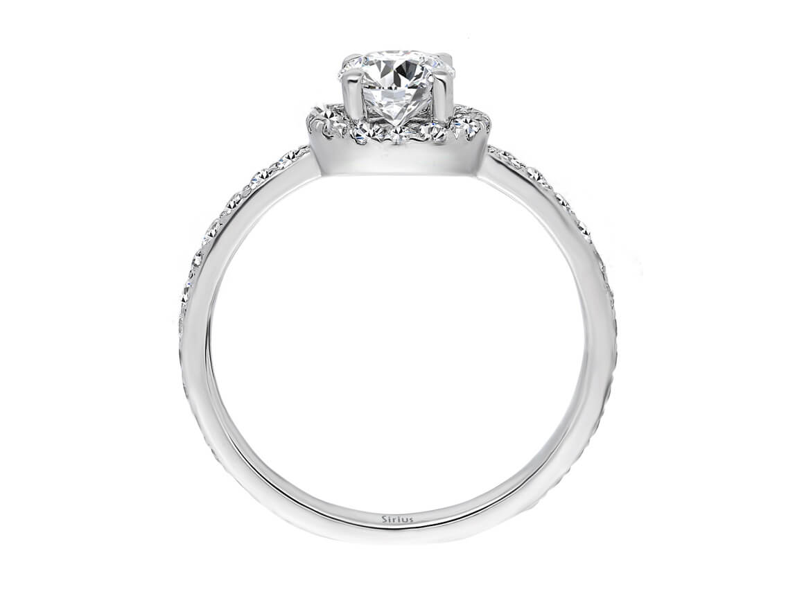 Total 1.06 carat diamond solitaire ring