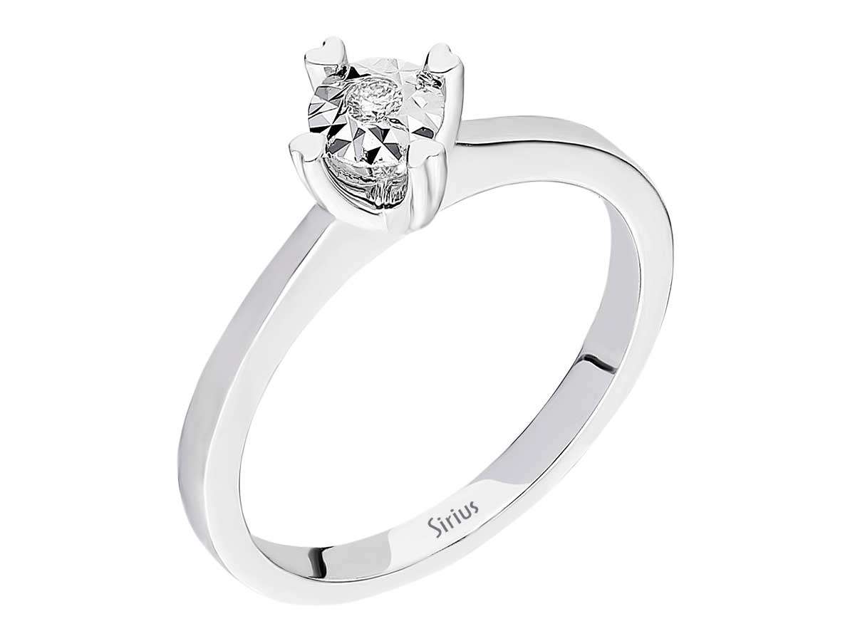 0,30 Karat Diamantring - handgefertigter Diamantschmuck aus Feingold | Sirius Diamant