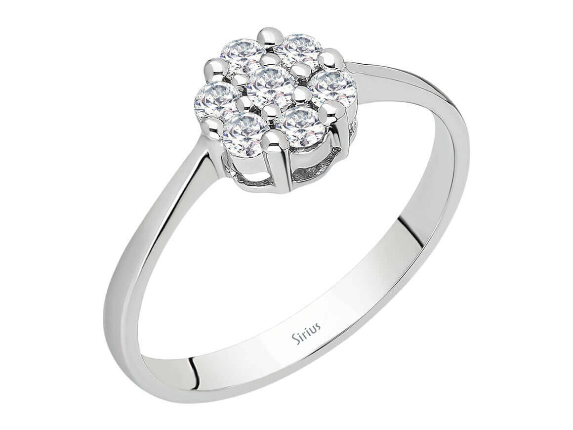 1,25 Karat Diamant Solitär Effekt Ring - handgefertigter Diamantschmuck aus Feingold | Sirius Diamant