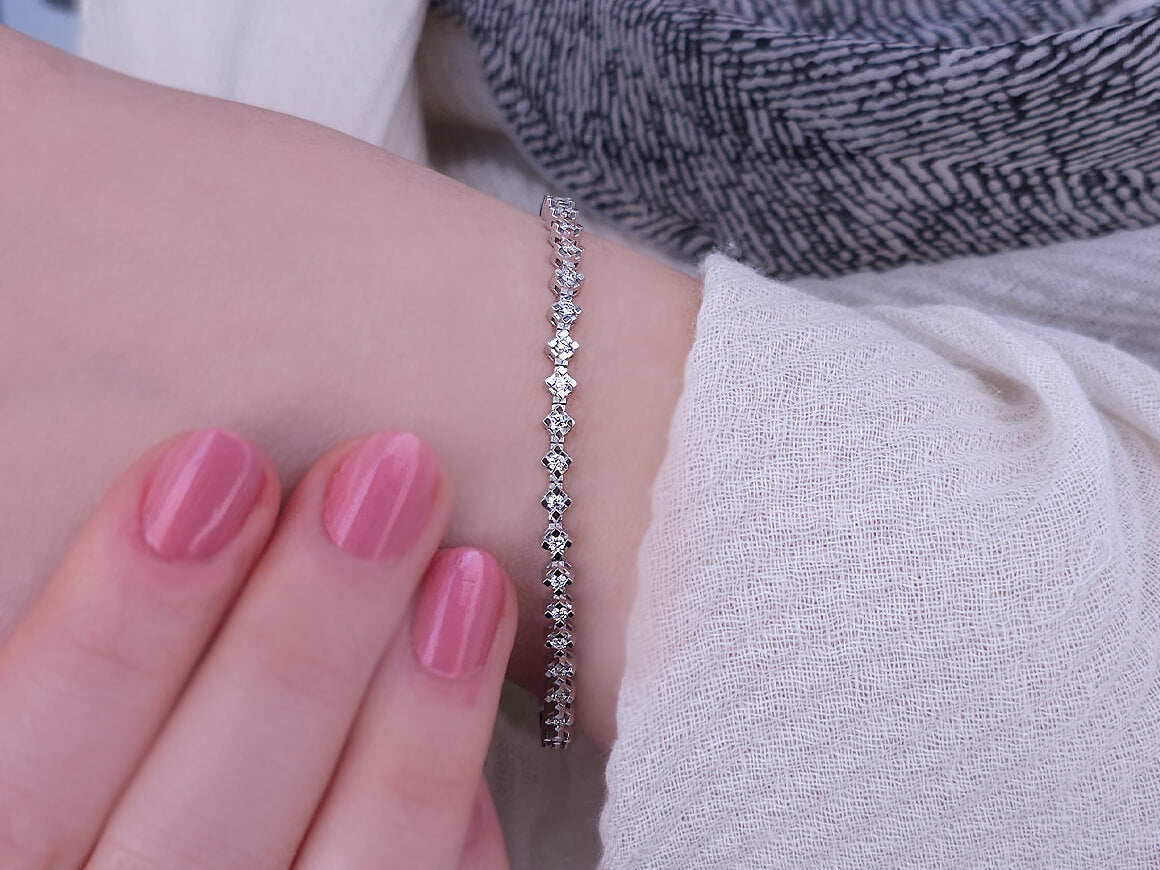Bracelet tennis Diamant Guipure