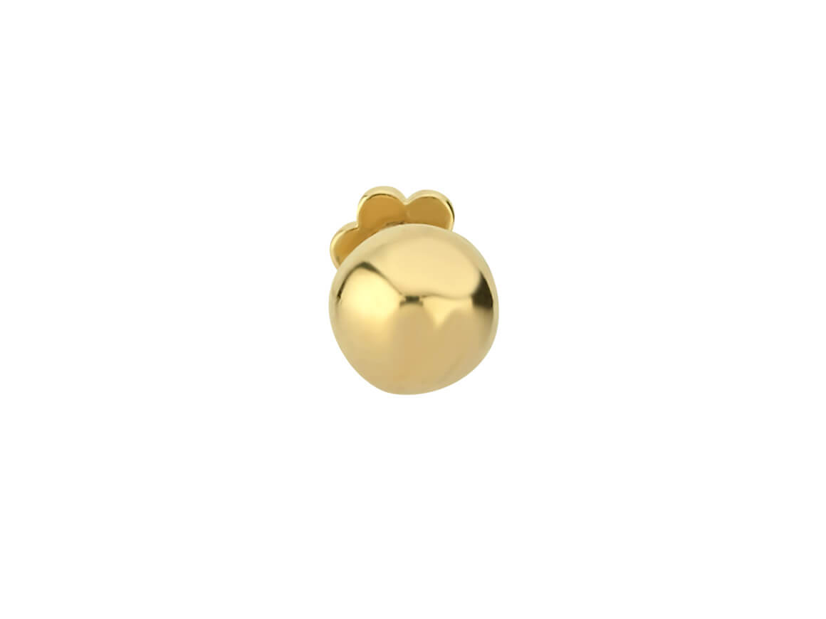 Tragus Piercing in 14K Rotgold - 3 mm – handgefertigter Diamantschmuck aus Feingold | Sirius Diamant