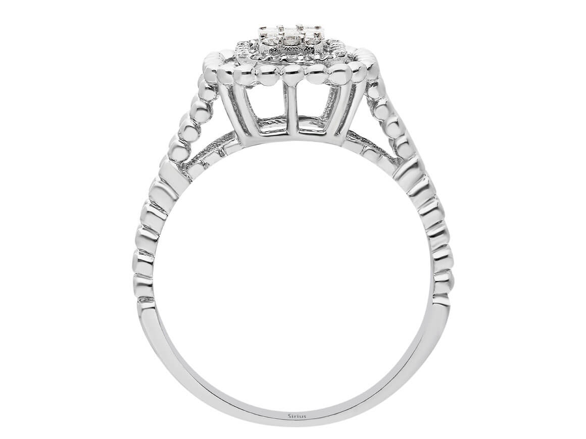 Baguette Diamant Lichtflucht Ring - handgefertigter Diamantschmuck aus Feingold | Sirius Diamant