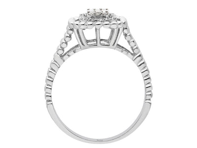 Baguette diamond light escape ring