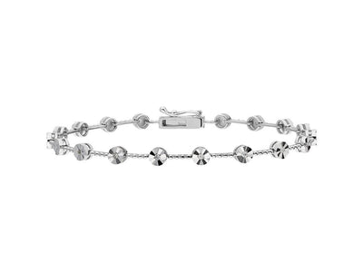 Bracelet tennis diamant effet lumineux