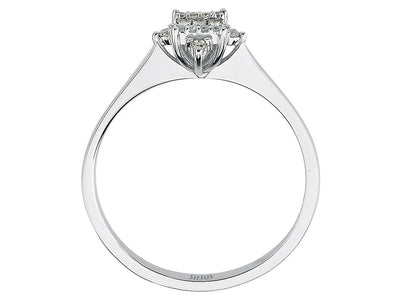Baguette Diamond Izarra Ring in 8k White Gold