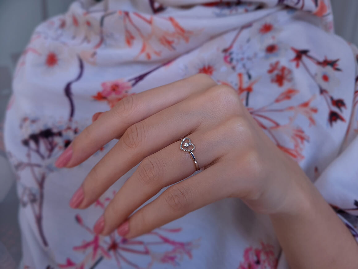 Bague Coeur en Diamant