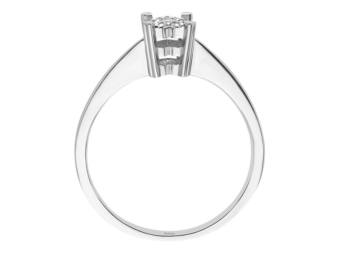 0,40 Karat Diamantring mit Herzform - handgefertigter Diamantschmuck aus Feingold | Sirius Diamant