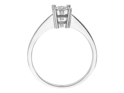 0.40 carat heart-shaped diamond ring