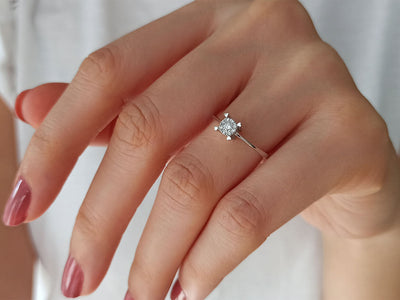 0.40 carat heart-shaped diamond ring