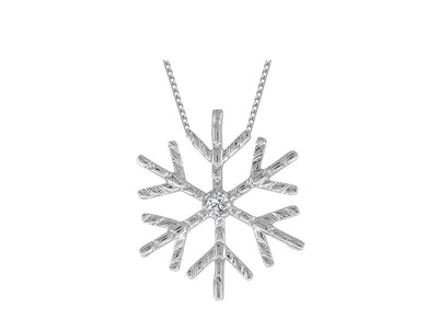 Diamond Snowflake Necklace