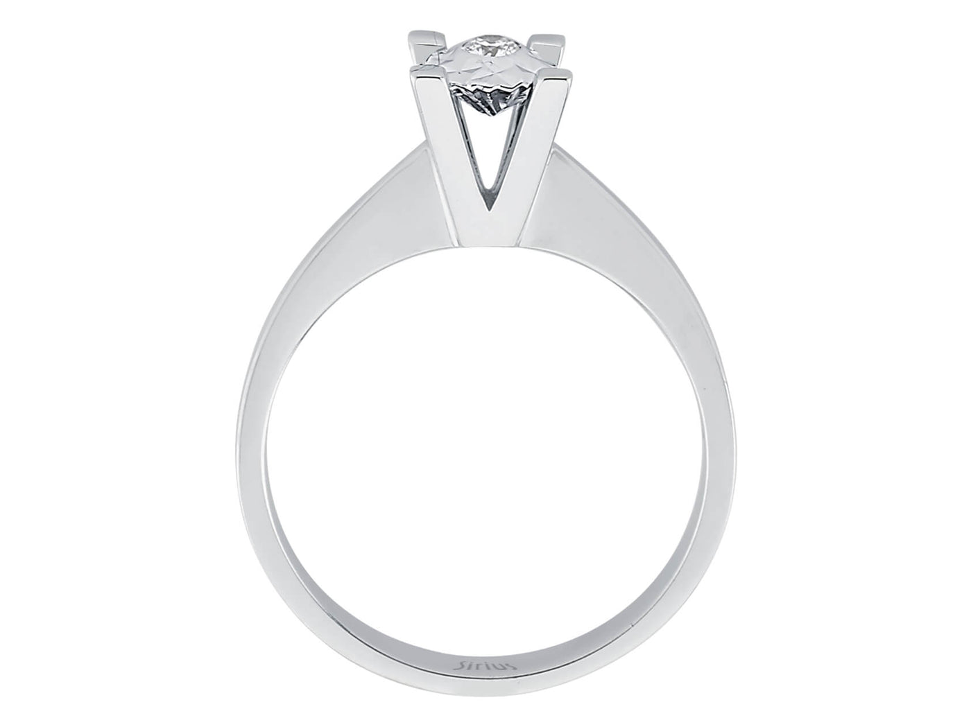 0.50 carat effect diamond solitaire ring