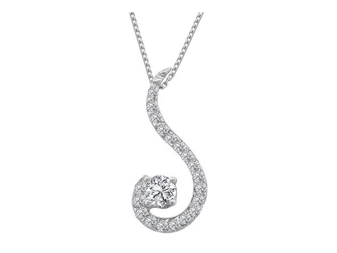 Diamant Lichtweg Collier - handgefertigter Diamantschmuck aus Feingold | Sirius Diamant